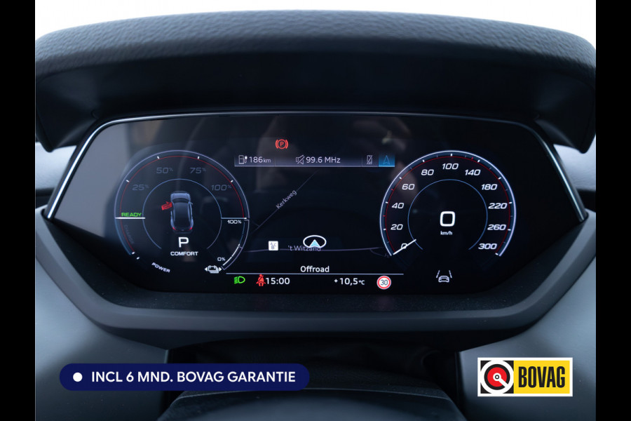 Audi e-tron GT 93 kWh | Luchtvering | Panoramadak | Daytona grijs | Leer | 20" LMV | Stoelverwarming V+A | Ambienteverlichting, Camera systeem Area View, Volledig Audi dealer onderhouden