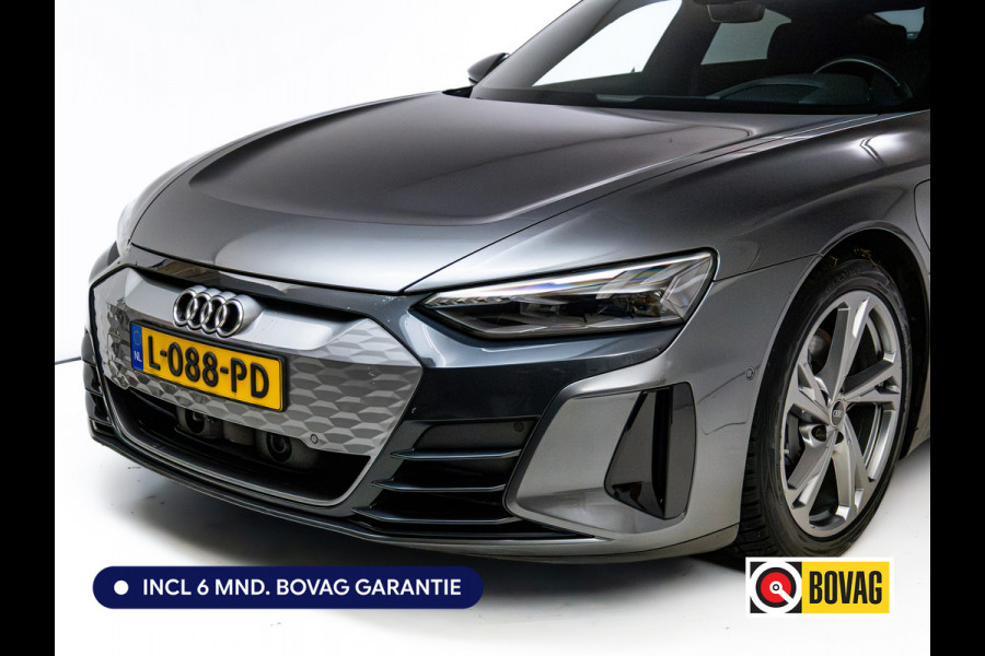 Audi e-tron GT 93 kWh | Luchtvering | Panoramadak | Daytona grijs | Leer | 20" LMV | Stoelverwarming V+A | Ambienteverlichting, Camera systeem Area View, Volledig Audi dealer onderhouden