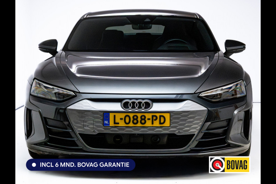 Audi e-tron GT 93 kWh | Luchtvering | Panoramadak | Daytona grijs | Leer | 20" LMV | Stoelverwarming V+A | Ambienteverlichting, Camera systeem Area View, Volledig Audi dealer onderhouden