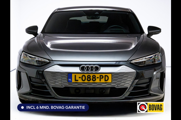 Audi e-tron GT 93 kWh | Luchtvering | Panoramadak | Daytona grijs | Leer | 20" LMV | Stoelverwarming V+A | Ambienteverlichting, Camera systeem Area View, Volledig Audi dealer onderhouden