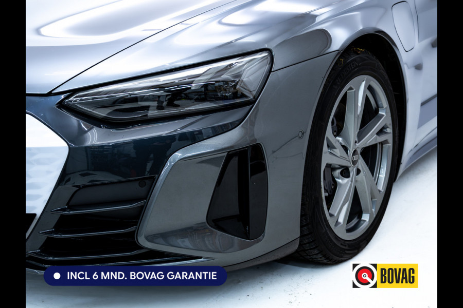 Audi e-tron GT 93 kWh | Luchtvering | Panoramadak | Daytona grijs | Leer | 20" LMV | Stoelverwarming V+A | Ambienteverlichting, Camera systeem Area View, Volledig Audi dealer onderhouden