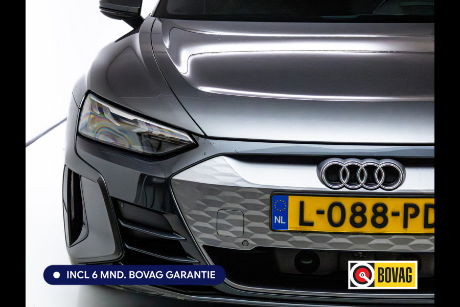 Audi e-tron GT 93 kWh | Luchtvering | Panoramadak | Daytona grijs | Leer | 20" LMV | Stoelverwarming V+A | Ambienteverlichting, Camera systeem Area View, Volledig Audi dealer onderhouden