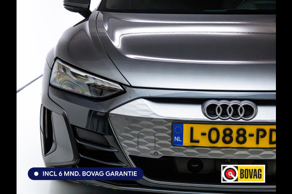 Audi e-tron GT 93 kWh | Luchtvering | Panoramadak | Daytona grijs | Leer | 20" LMV | Stoelverwarming V+A | Ambienteverlichting, Camera systeem Area View, Volledig Audi dealer onderhouden