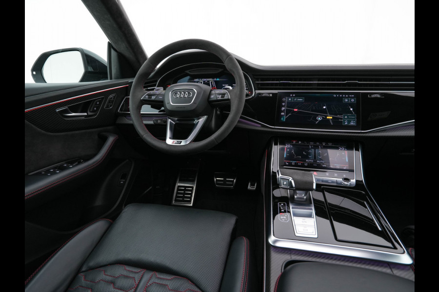 Audi RS Q8 4.0 TFSI Quattro * PANO | MILLTEK-EXHAUST | CERAMIC-BRAKES | CARBON-PACK | LEATHER | MEMORY-PACK | 4-WHEEL-STEERING | AIRSUSPENSION | BANG&OLUFSEN | ADAPTIVE-CRUISE | BLINDSPOT | TOPVIEW | SOFTCLOSE |  ....