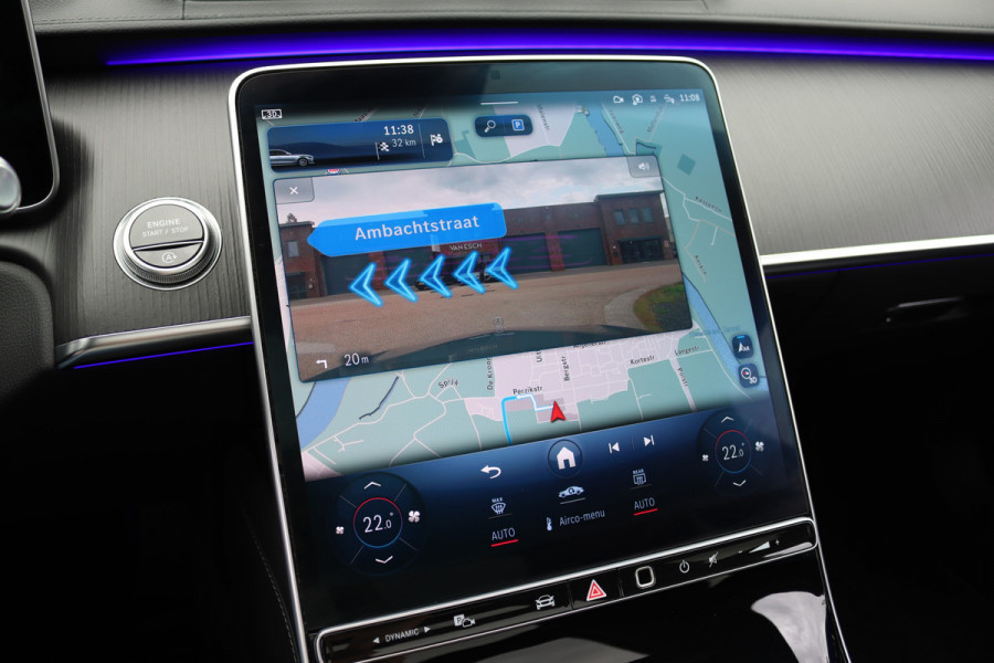 Mercedes-Benz S-Klasse 500 4MATIC Lang AMG Line Aut9 | Airmatic | Achterasbesturing | Distronic+ | Massage | Stoelventilatie | Burmester | Memory | Digital Light | HUD | Soft-Close |