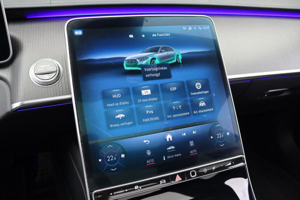 Mercedes-Benz S-Klasse 500 4MATIC Lang AMG Line Aut9 | Airmatic | Achterasbesturing | Distronic+ | Massage | Stoelventilatie | Burmester | Memory | Digital Light | HUD | Soft-Close |