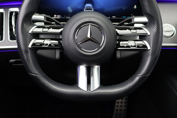 Mercedes-Benz S-Klasse 500 4MATIC Lang AMG Line Aut9 | Airmatic | Achterasbesturing | Distronic+ | Massage | Stoelventilatie | Burmester | Memory | Digital Light | HUD | Soft-Close |