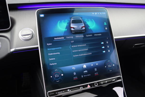 Mercedes-Benz S-Klasse 500 4MATIC Lang AMG Line Aut9 | Airmatic | Achterasbesturing | Distronic+ | Massage | Stoelventilatie | Burmester | Memory | Digital Light | HUD | Soft-Close |