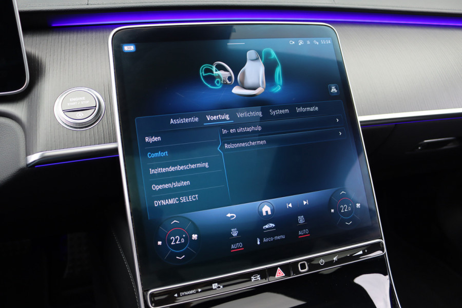 Mercedes-Benz S-Klasse 500 4MATIC Lang AMG Line Aut9 | Airmatic | Achterasbesturing | Distronic+ | Massage | Stoelventilatie | Burmester | Memory | Digital Light | HUD | Soft-Close |