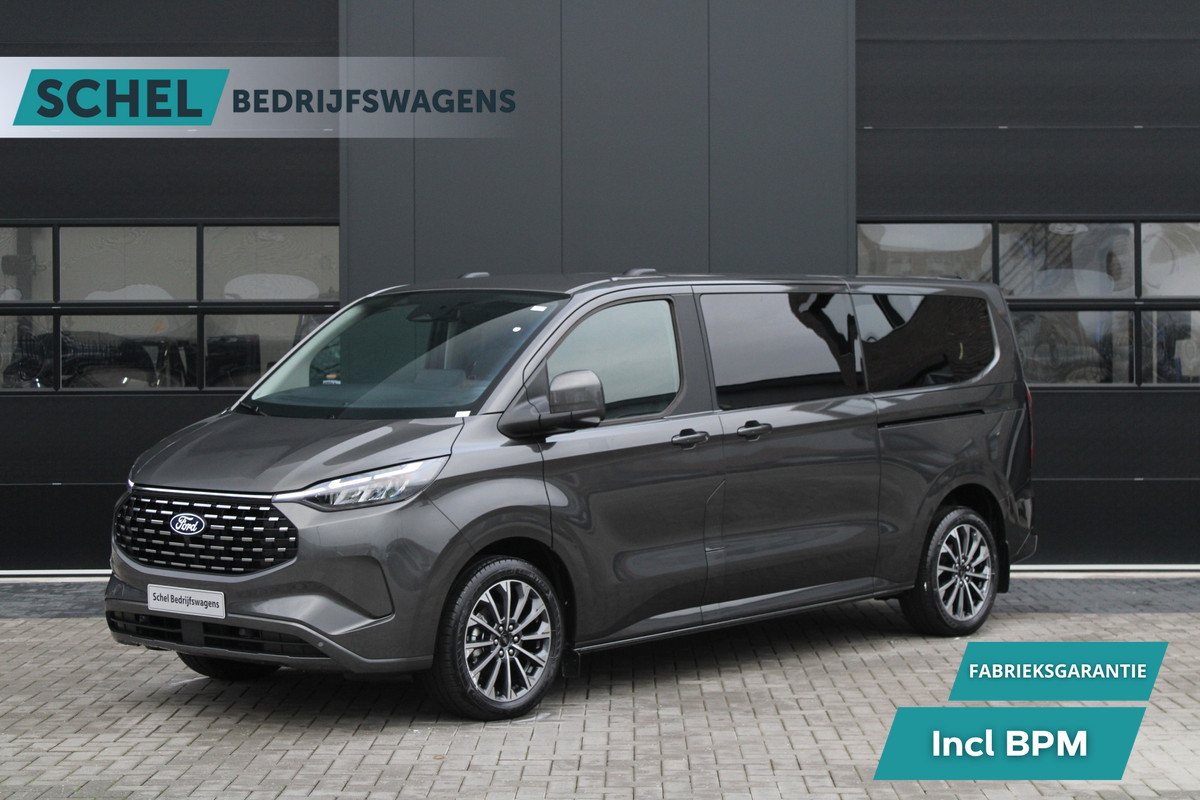 Ford Tourneo Custom 340 2.5 PHEV L2H1 Titanium X 232pk - 2x Schuif - ACC - 360 camera - Leder - Prijs excl. BTW - Rijklaar