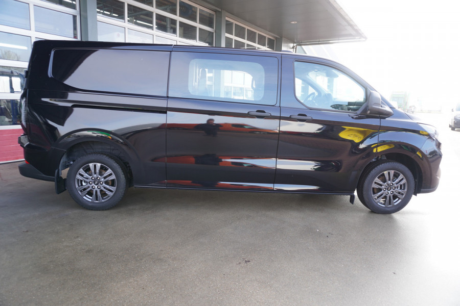 Ford Transit Custom 320L 2.0 TDCI 150PK L2H1 Trend Dubbelcabine Schuifdeur L/R Nr. V136 | Airco | Cruise | Navi | Camera | 17"LM velgen