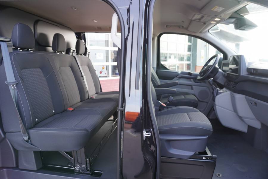 Ford Transit Custom 320L 2.0 TDCI 150PK L2H1 Trend Dubbelcabine Schuifdeur L/R Nr. V136 | Airco | Cruise | Navi | Camera | 17"LM velgen