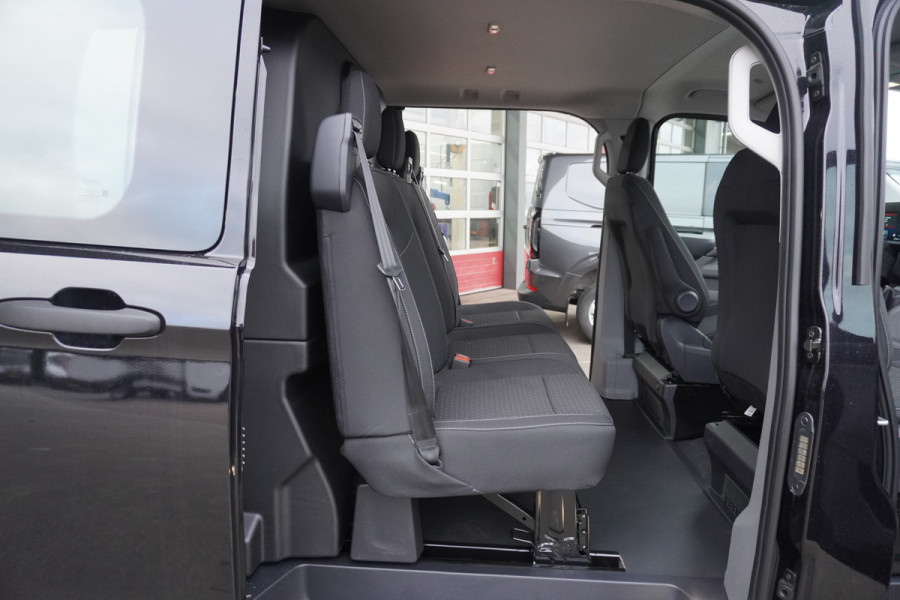 Ford Transit Custom 320L 2.0 TDCI 150PK L2H1 Trend Dubbelcabine Schuifdeur L/R Nr. V136 | Airco | Cruise | Navi | Camera | 17"LM velgen