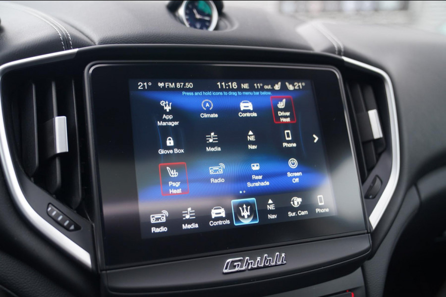 Maserati Ghibli 3.0 V6 S Q4 GranLusso | 360 camera | Schuif/kanteldak | Luxe Leder | Origineel NL |Adaptieve Cruise | Lane Assist