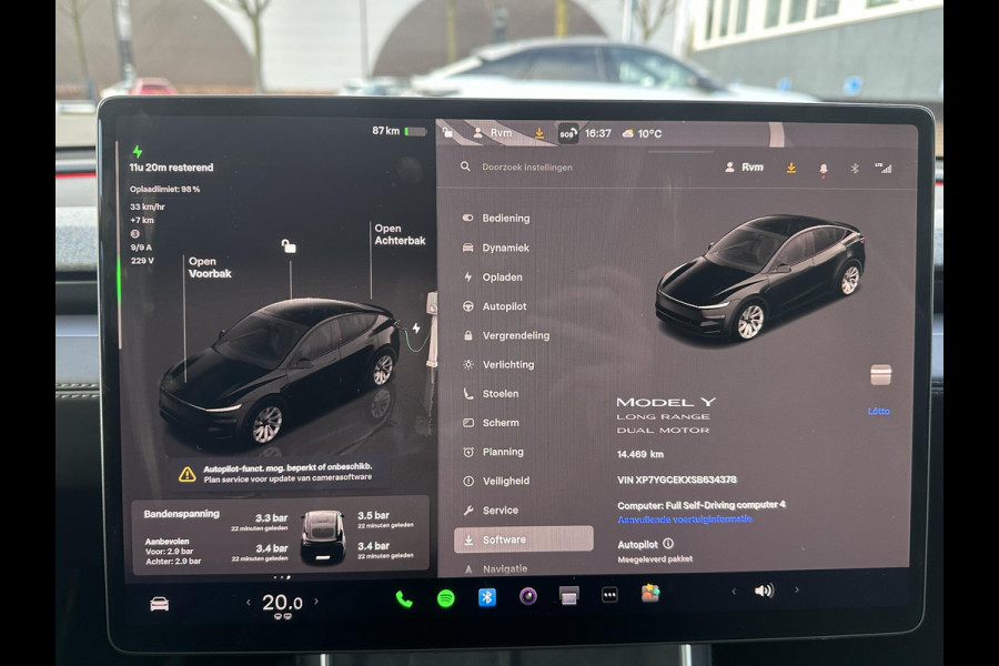 Tesla Model Y Premium Long Range AWD 75 kWh NIEUW MODEL| AFN. TREKHAAK| 20 INCH HELIX VELGEN!| VOLLEDIGE TESLA GARANTIE T/M 05/2029 OF 80.000KM| DE HOOGVOLTACCU EN AANDRIJFLIJN TOT 2033 of 192.000KM |