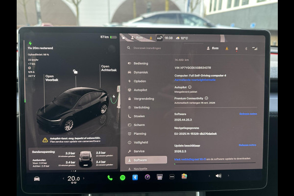 Tesla Model Y Premium Long Range AWD 75 kWh NIEUW MODEL| AFN. TREKHAAK| 20 INCH HELIX VELGEN!| VOLLEDIGE TESLA GARANTIE T/M 05/2029 OF 80.000KM| DE HOOGVOLTACCU EN AANDRIJFLIJN TOT 2033 of 192.000KM |