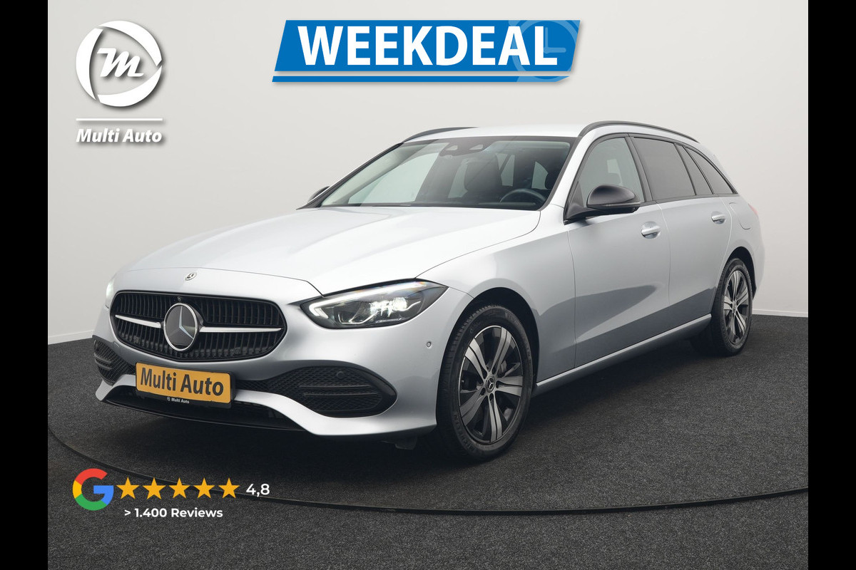 Mercedes-Benz C-Klasse Estate 300 e Avantgarde Plug In Hybrid 313pk Dealer O.H. PHEV | Adaptive Cruise | 360 Camera | Lederen Sportstoelen Verwarmd | Night Pakket | Apple Carplay | Sfeerverlichting | Blis | Navigatie | DAB |