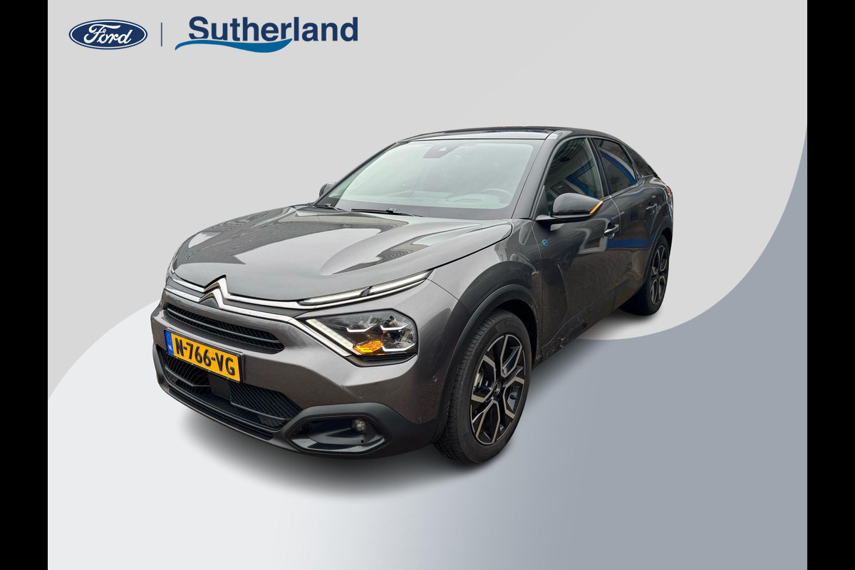 Citroën Ë-C4 Shine 50 kWh 136pk Adaptieve Cruise | Head up Display | Open dak | Navigatie | Climate control | Achteruitrijcamera