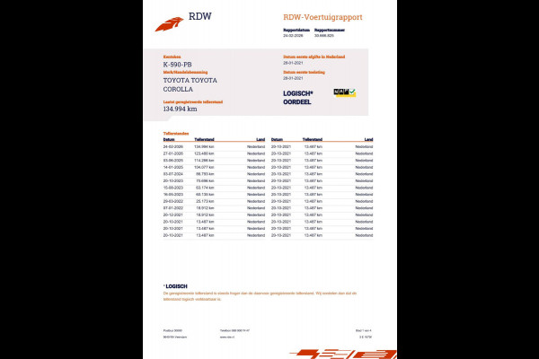 Toyota Corolla Touring Sports 1.8 Hybrid 140pk GR-Sport NL-Auto NAP 1e eigenaar Clima Cruise Carplay Camera 17"LMV