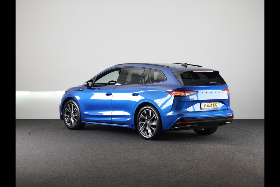 Škoda ENYAQ iV 60 Sportline 180 pk | SoH 90% | Navigatie | Parkeersensoren | Achteruitrijcamera | Autom. airco (3 zones) | Stoelverwarming | Keyless |