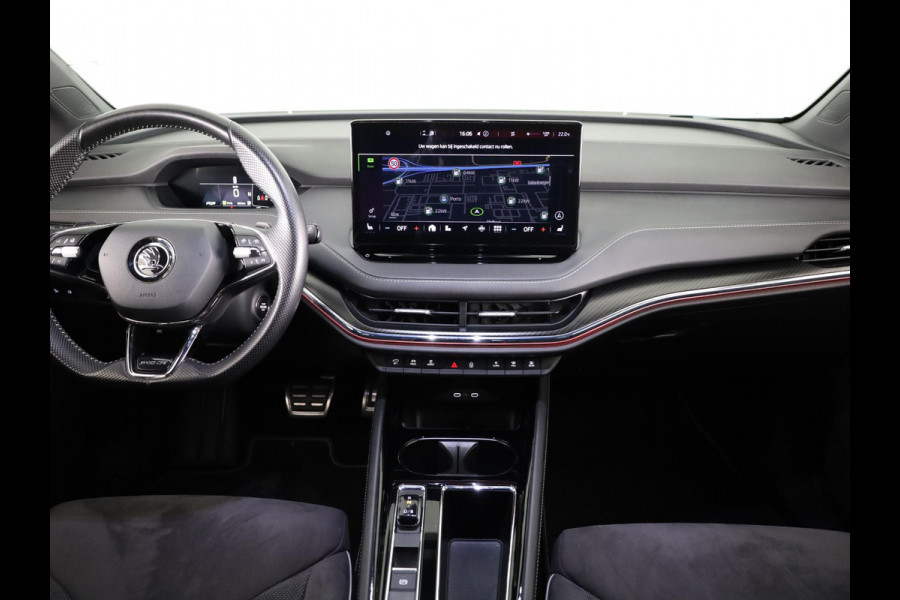 Škoda ENYAQ iV 60 Sportline 180 pk | SoH 90% | Navigatie | Parkeersensoren | Achteruitrijcamera | Autom. airco (3 zones) | Stoelverwarming | Keyless |