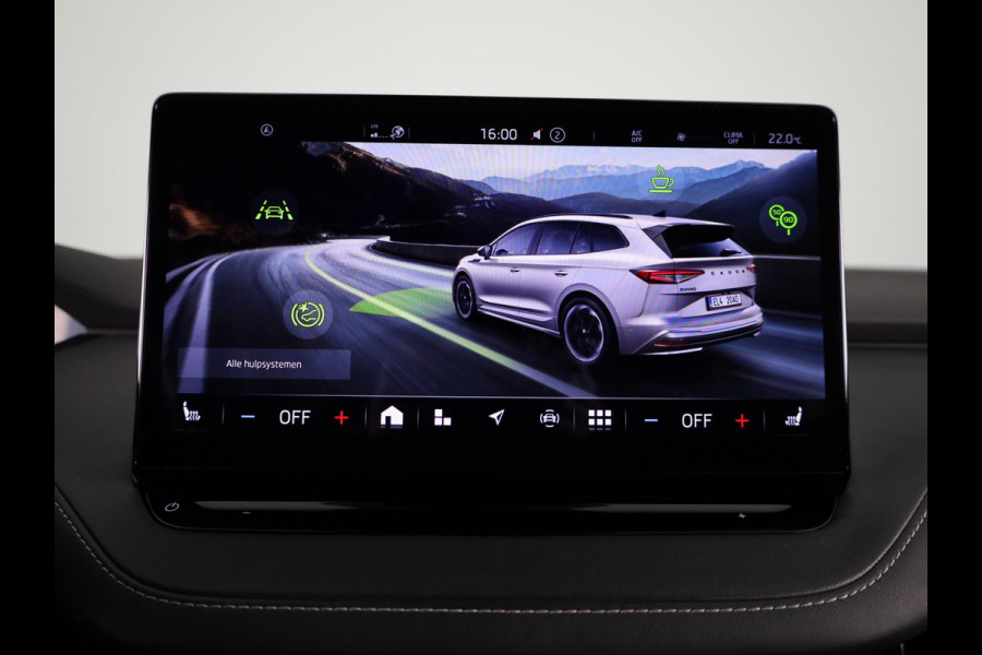 Škoda ENYAQ iV 60 Sportline 180 pk | SoH 90% | Navigatie | Parkeersensoren | Achteruitrijcamera | Autom. airco (3 zones) | Stoelverwarming | Keyless |