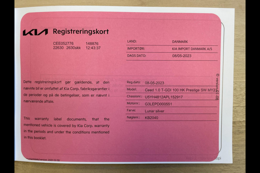 Kia Ceed Sportswagon 1.0 T-GDi DynamicLine|APPLE CARPLAY|ANDROID AUTO|STOEL+STUURVERW|CAMERA|CRUISE,CLIMATE CTRL|1E EIG.|INCL.BTW|