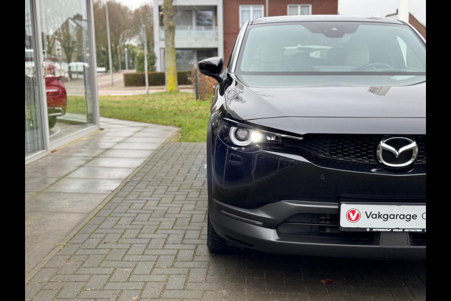 Mazda MX-30 e-SkyActiv R-EV 170pk Makoto | Geheugenfunctie, Bose, 360 Camera, Dodehoekherkenning, Stoel + Stuurverwarming, HUD