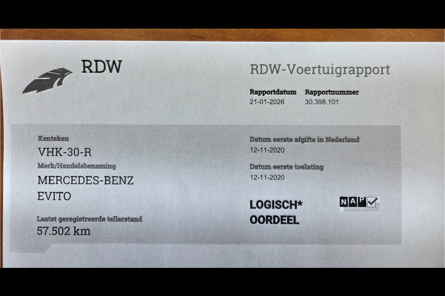 Mercedes-Benz eVito eVito Lang 41 kWh Airco Achteruitrijcamera Verwarmde voorstoel
