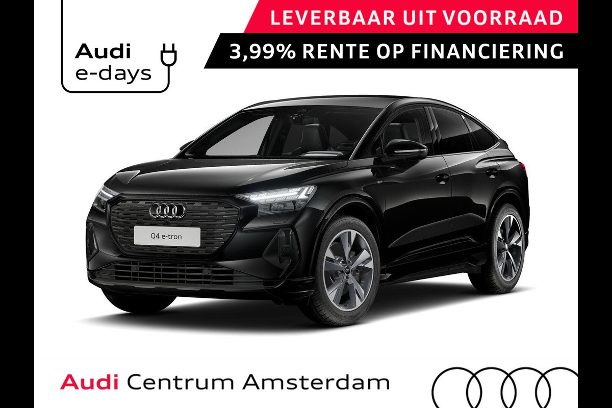 Audi Q4 Sportback e-tron 45 S edition Competition 82 kWh 286 pk | Assistentiepakket plus | Comfortpakket | Ambient lichtpakket | Stoelverwarming voor |