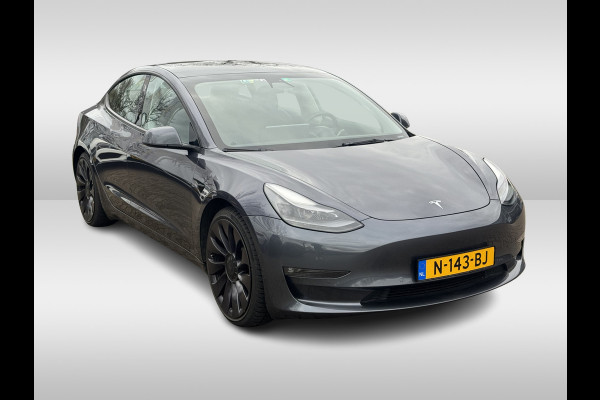 Tesla Model 3 Performance AWD 75 kWh / Autopilot / Panoramadak / Camera / Leder / 20'' / Leder / Premium Audio / Warmtepomp