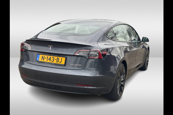 Tesla Model 3 Performance AWD 75 kWh / Autopilot / Panoramadak / Camera / Leder / 20'' / Leder / Premium Audio / Warmtepomp