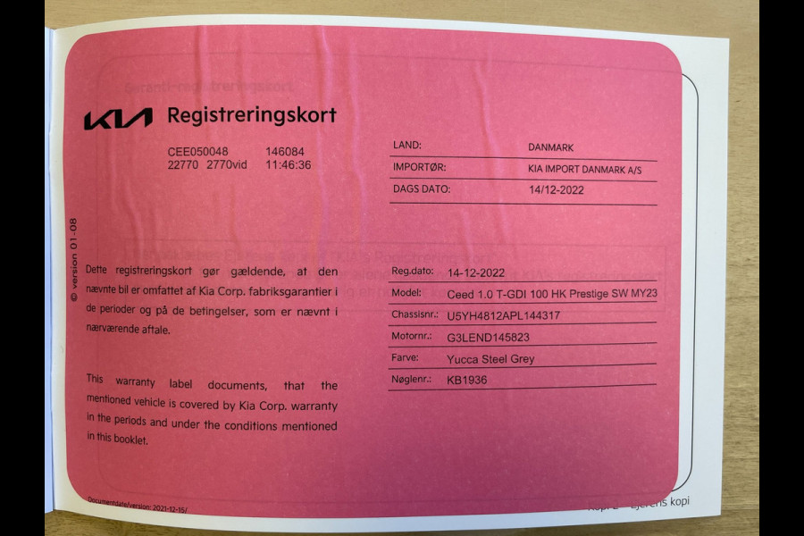 Kia Ceed Sportswagon 1.0 T-GDi DynamicLine|APPLE CARPLAY|ANDROID AUTO|STOEL+STUURVERW|CAMERA|CRUISE,CLIMATE CTRL|1E EIG.|INCL.BTW|