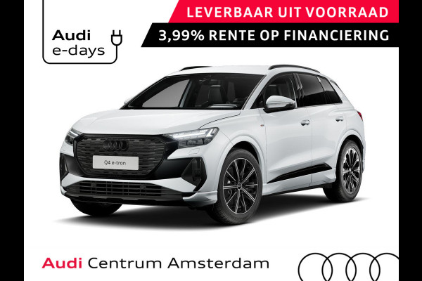 Audi Q4 e-tron 45 quattro S edition Competition 82 kWh 286pk | Assistentiepakket plus | Optiek pakket zwart plus | Ambient verlichting | Dodehoek detectie | Privacy glas |