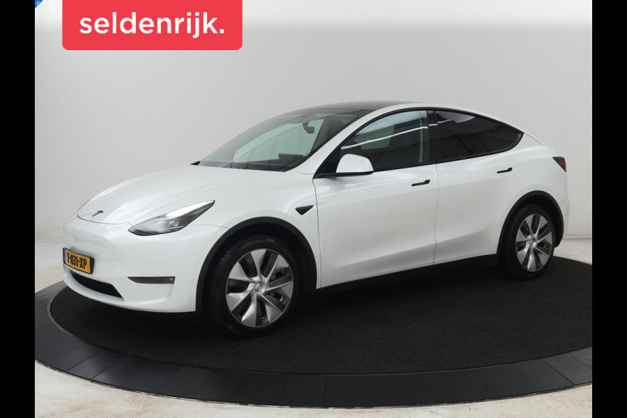 Tesla Model Y Long Range AWD 75 kWh | SOH 94% | Panoramadak | Autopilot | Stoelverwarming | Leder | 360 Camera | Achterbankverwarming | Keyless | Navigatie | Full LED