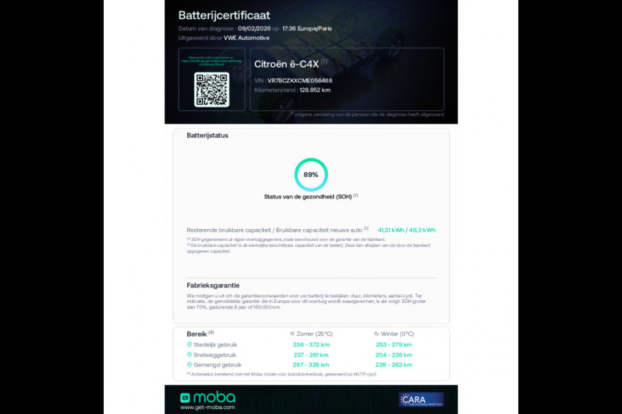 Citroën Ë-C4 Shine 50 kWh, panoramadak, lederen interieur, adaptief cruise, achteruitrijcamera, 1 e eigenaar, NL auto met nap