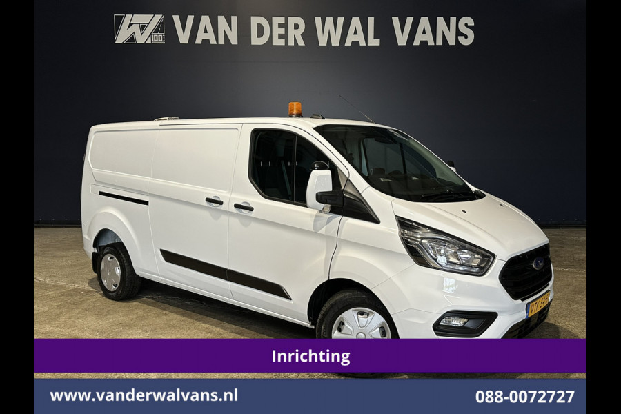 Ford Transit Custom 2.0 TDCI 130pk L2H1 inrichting Euro6 Airco | Camera | 2800kg Trekhaak | LED Cruisecontrol, Stoelverwarming, Parkeersensoren, Bijrijdersbank