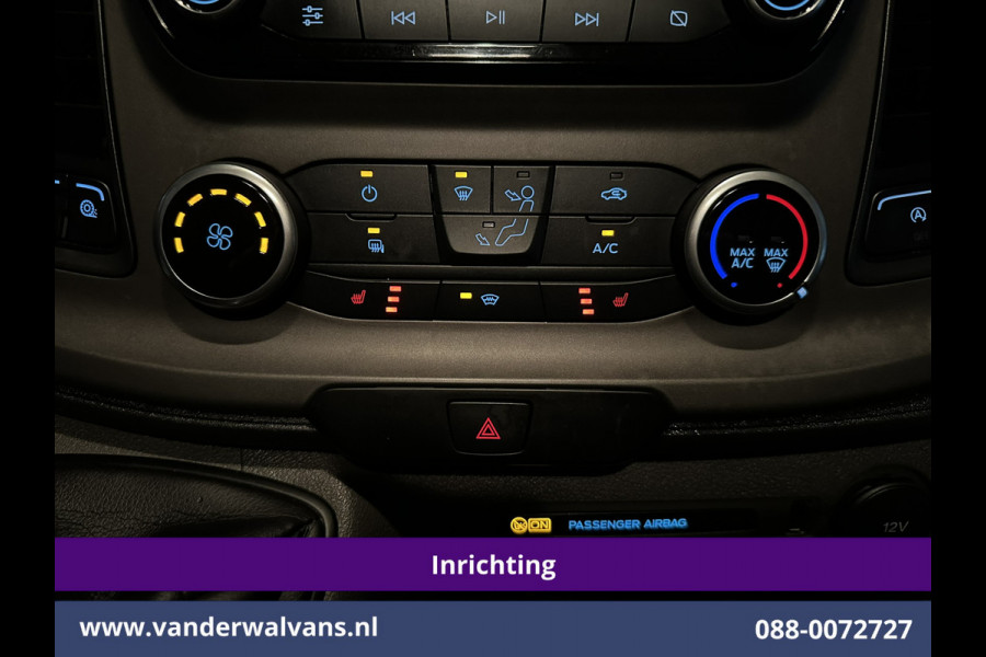 Ford Transit Custom 2.0 TDCI 130pk L2H1 inrichting Euro6 Airco | Camera | 2800kg Trekhaak | LED Cruisecontrol, Stoelverwarming, Parkeersensoren, Bijrijdersbank