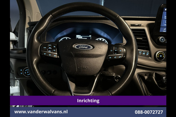 Ford Transit Custom 2.0 TDCI 130pk L2H1 inrichting Euro6 Airco | Camera | 2800kg Trekhaak | LED Cruisecontrol, Stoelverwarming, Parkeersensoren, Bijrijdersbank