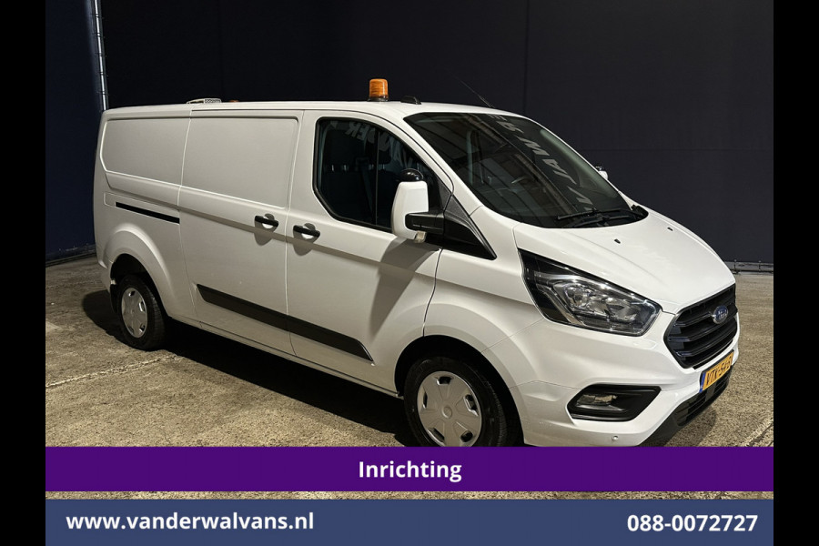 Ford Transit Custom 2.0 TDCI 130pk L2H1 inrichting Euro6 Airco | Camera | 2800kg Trekhaak | LED Cruisecontrol, Stoelverwarming, Parkeersensoren, Bijrijdersbank