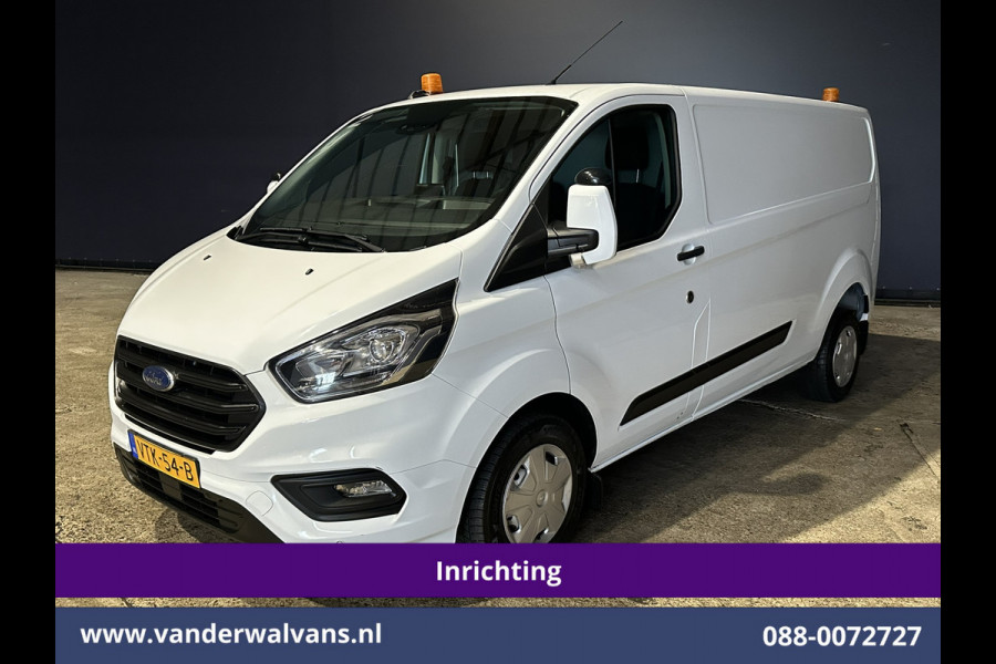 Ford Transit Custom 2.0 TDCI 130pk L2H1 inrichting Euro6 Airco | Camera | 2800kg Trekhaak | LED Cruisecontrol, Stoelverwarming, Parkeersensoren, Bijrijdersbank