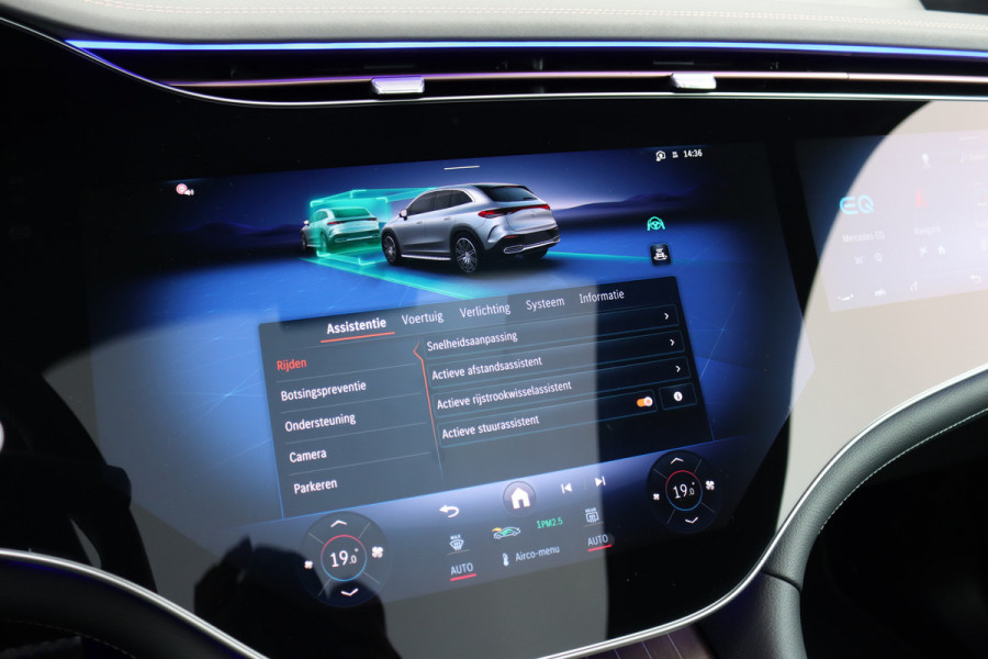 Mercedes-Benz EQE SUV 350+ AMG Line 96 kWh | Airmatic | Hyperscreen | Achterasbesturing | Distronic+ | Massage | Trekhaak | Burmester | HUD | Stoelventilatie | Verwarmd Stuurwiel | Digital Light | Leder | 22kW |