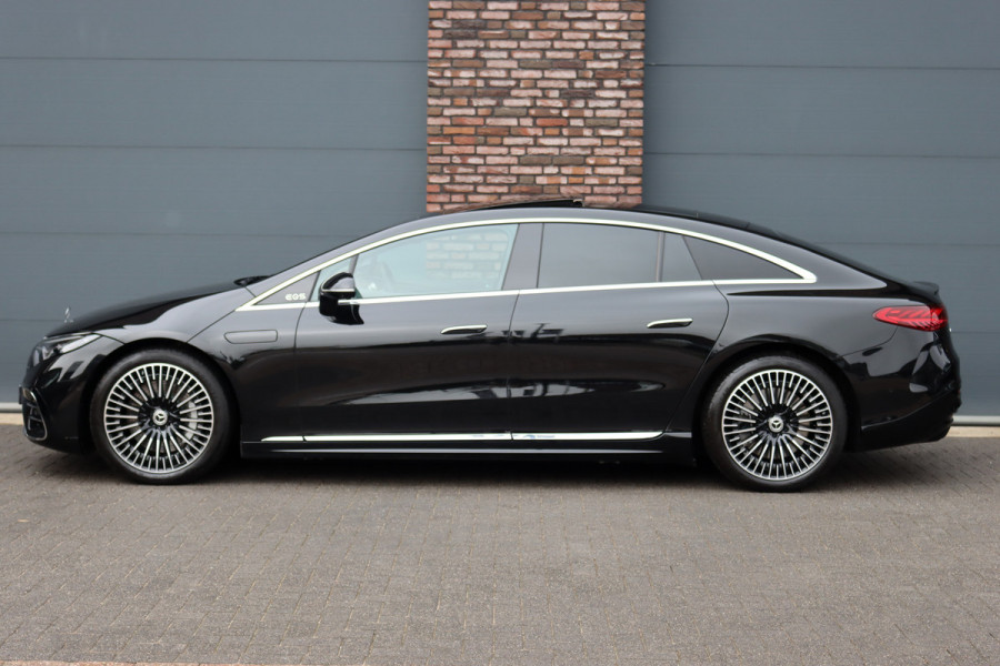 Mercedes-Benz EQS 350 Exclusive Line 118 kWh | Airmatic | Achterasbesturing | Hyperscreen | Distronic+ | Panoramadak | HUD | Trekhaak | Digital Light | Burmester | Keyless Go | Verwarmd Stuurwiel | 22kW |
