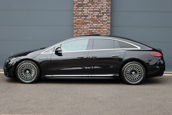 Mercedes-Benz EQS 350 Exclusive Line 118 kWh | Airmatic | Achterasbesturing | Hyperscreen | Distronic+ | Panoramadak | HUD | Trekhaak | Digital Light | Burmester | Keyless Go | Verwarmd Stuurwiel | 22kW |
