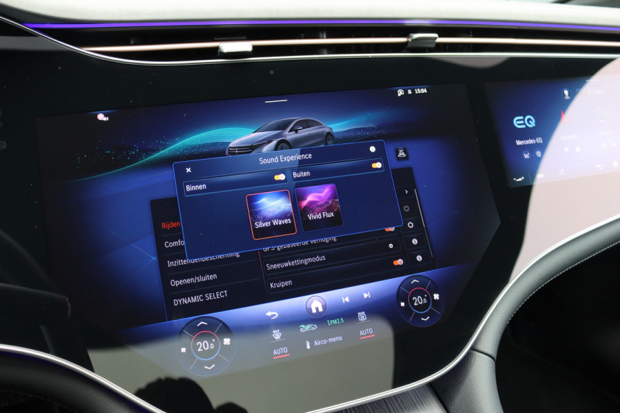 Mercedes-Benz EQS 350 Exclusive Line 118 kWh | Airmatic | Achterasbesturing | Hyperscreen | Distronic+ | Panoramadak | HUD | Trekhaak | Digital Light | Burmester | Keyless Go | Verwarmd Stuurwiel | 22kW |