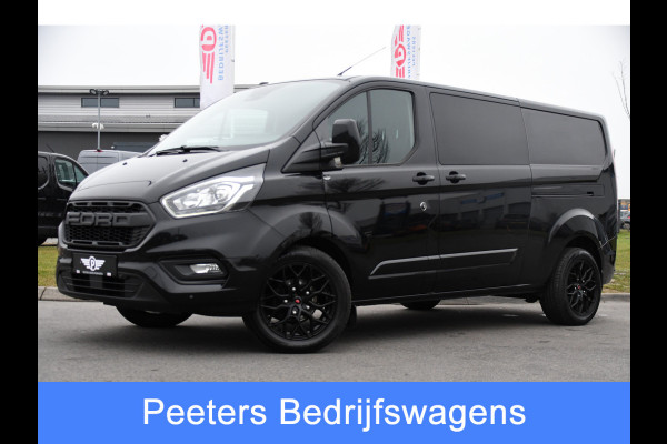 Ford Transit Custom 300 2.0 TDCI L2H1 DC Limited Black Edition Camera, Cruise, Carplay, Stoelverwarming, 170pk, 2 x Schuifdeur, Automaat, Uniek!