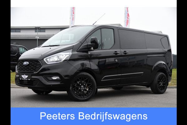 Ford Transit Custom 300 2.0 TDCI L2H1 Limited DC Black Edition Camera, Cruise, Carplay, 170pk, 2 x Schuifdeur, Stoelverwarming, Automaat, Sensoren, Uniek!