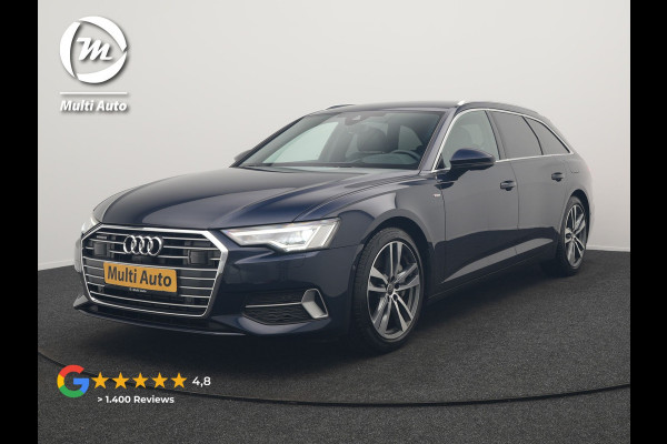Audi A6 Avant 50 TFSI e quattro S Line Plug In Hybrid 300pk Dealer O.H. PHEV | Trekhaak Af Fabriek | Adaptive Cruise | Head Up | 360 Camera | Alcantara Sportstoelen Verwarmd | Stuur Verwarmd | Apple Carplay | Navigatie | Virtual | DAB |