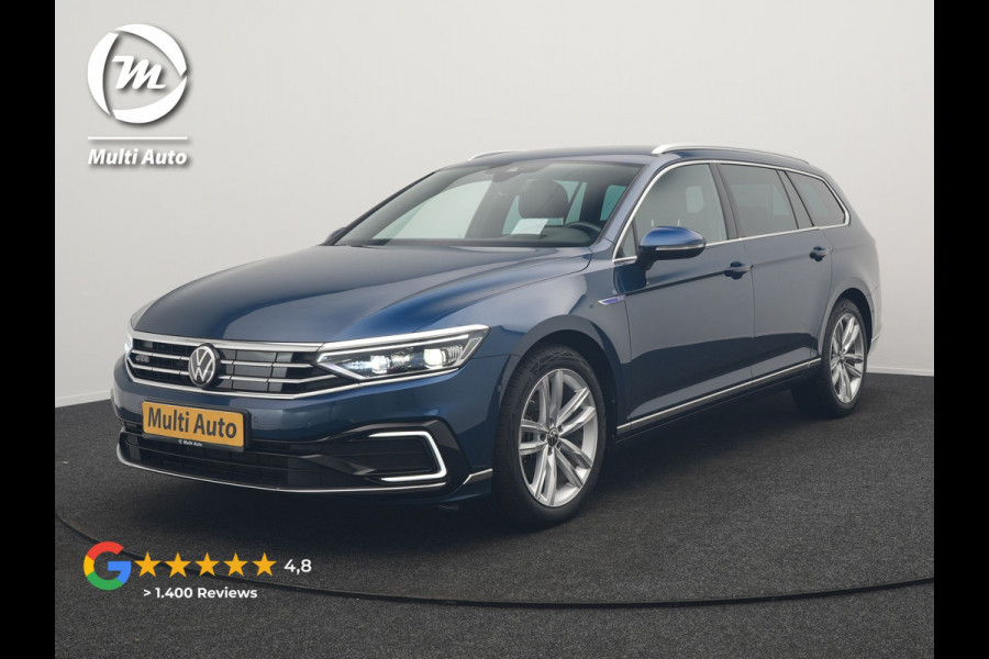 Volkswagen Passat Variant 1.4 TSI GTE Business Plug In Hybrid 218pk Dealer O.H. PHEV | Adaptive Cruise | Head Up | 360 Camera | Lederen Sportstoelen Massage & Memory | Sfeerverlichting | Stoelen & Stuur Verwarmd | Keyless | Blis | Virtual | Navigatie | DAB |