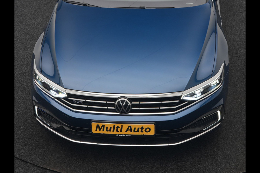 Volkswagen Passat Variant 1.4 TSI GTE Business Plug In Hybrid 218pk Dealer O.H. PHEV | Adaptive Cruise | Head Up | 360 Camera | Lederen Sportstoelen Massage & Memory | Sfeerverlichting | Stoelen & Stuur Verwarmd | Keyless | Blis | Virtual | Navigatie | DAB |